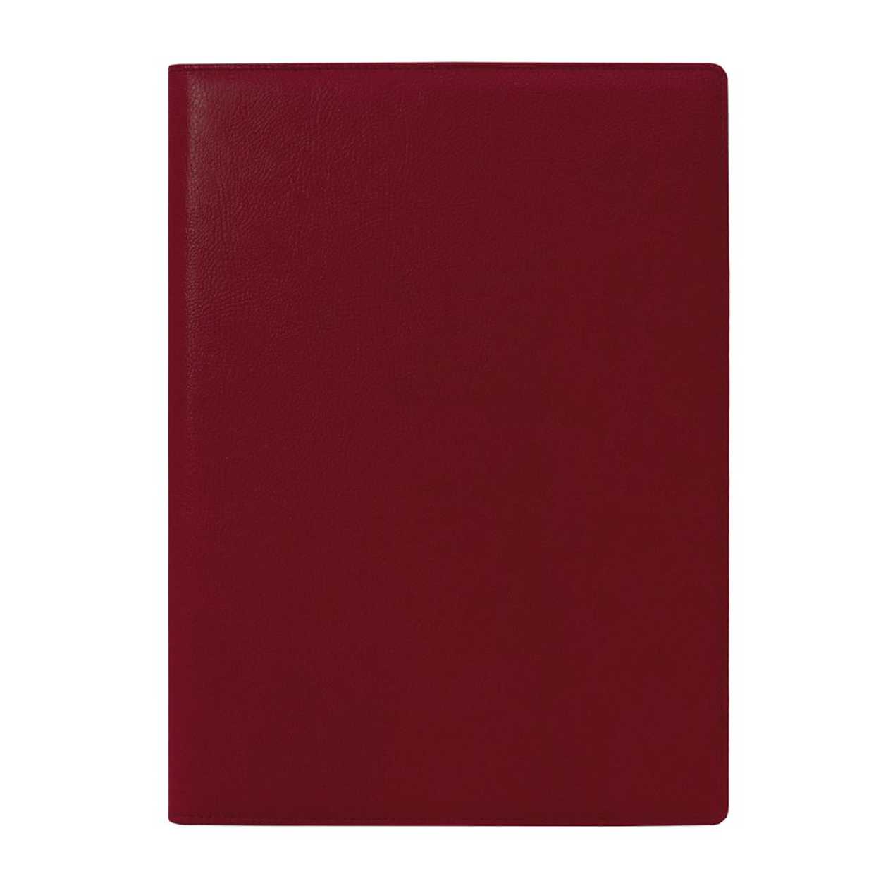 A4 Document Covers Burgundy/Black, Leatherette