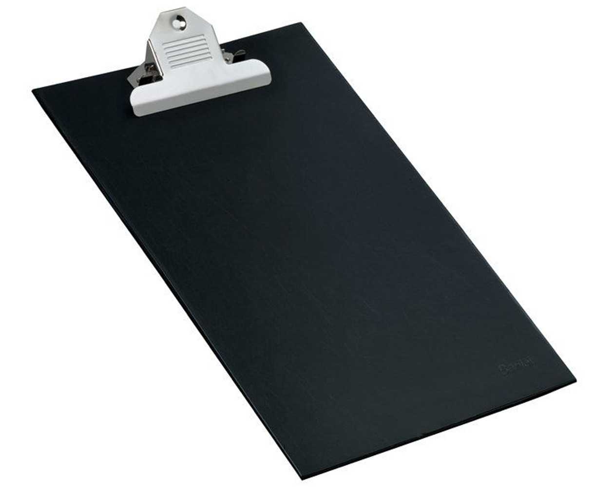 Writing Pad A4 Black Large Clip Bantex