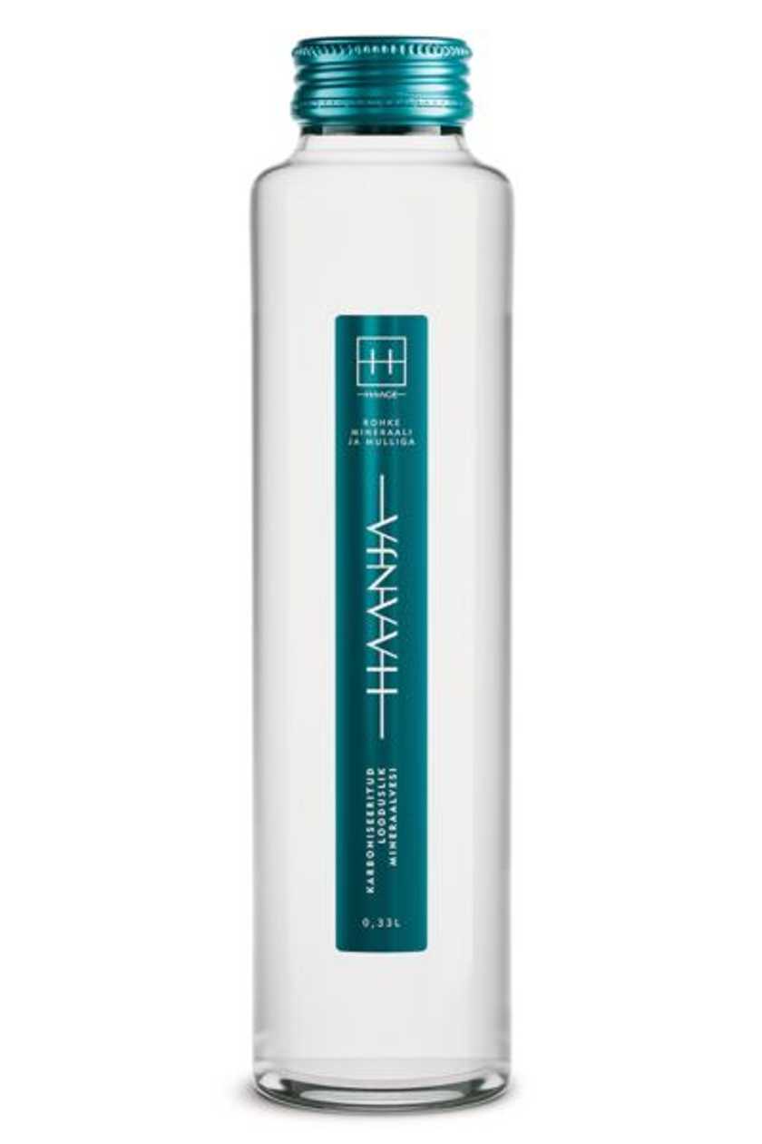 Natural Mineral Water Haanja with gas 0,33 l (Glass)