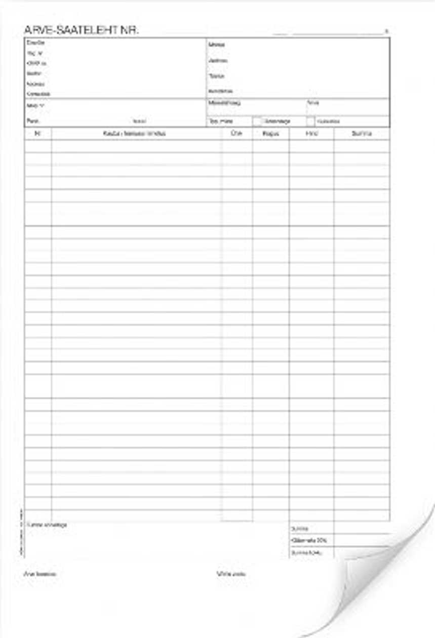 Invoice Delivery Note A4 Self-copying Book (100 Sheets)