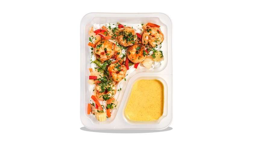 Tajskie curry z krewetkami i makaronem ryżowym