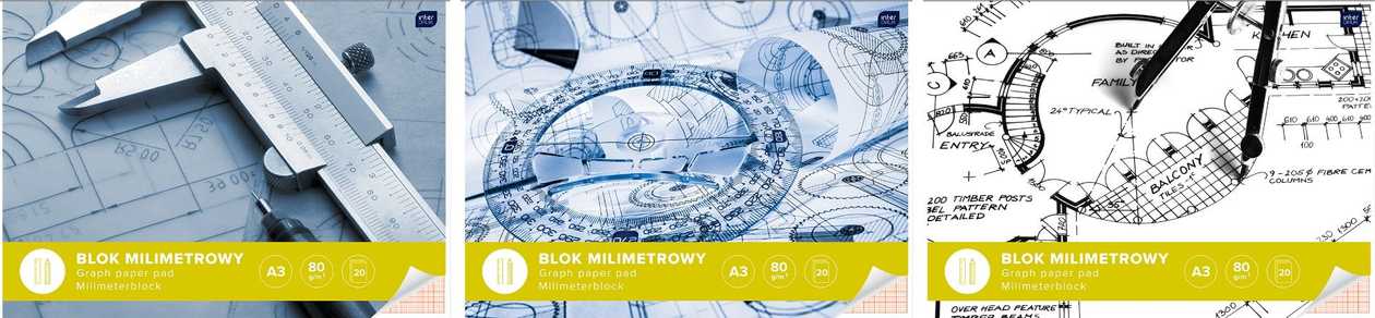 Millimeter Paper A3 20 Sheets Interdruk