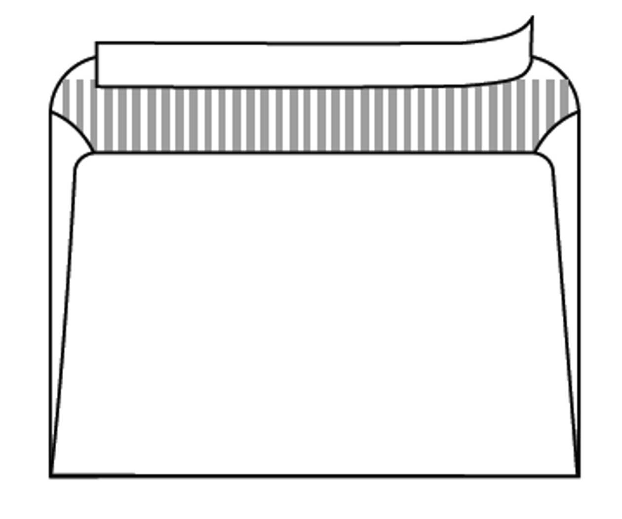 Envelope Self-Adhesive C4, with gray Inner Print, 500 pcs. In The Box