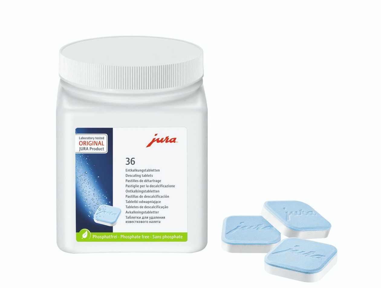 Scale Tablets For Jura Scale Removal (12 Washes - 36 Tablets), Decalcifying Tablets