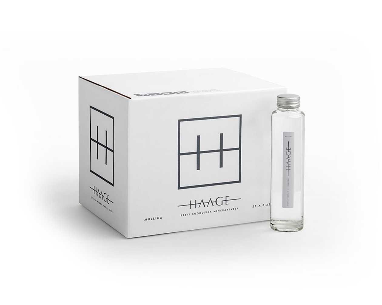 Natural Mineral Water Haage with gas 0,33 l (Glass)
