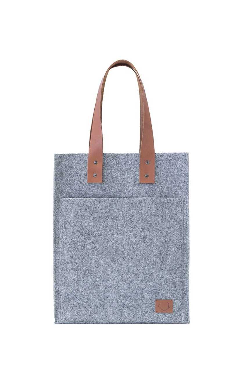 Carrying Case Hennes 41X32X15 cm, for Laptop 15", Felt, grey, Nordhale