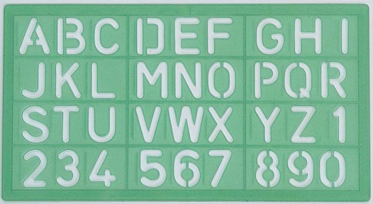 Shabloon Letters Linex 8530, Letter Height 30 mm
