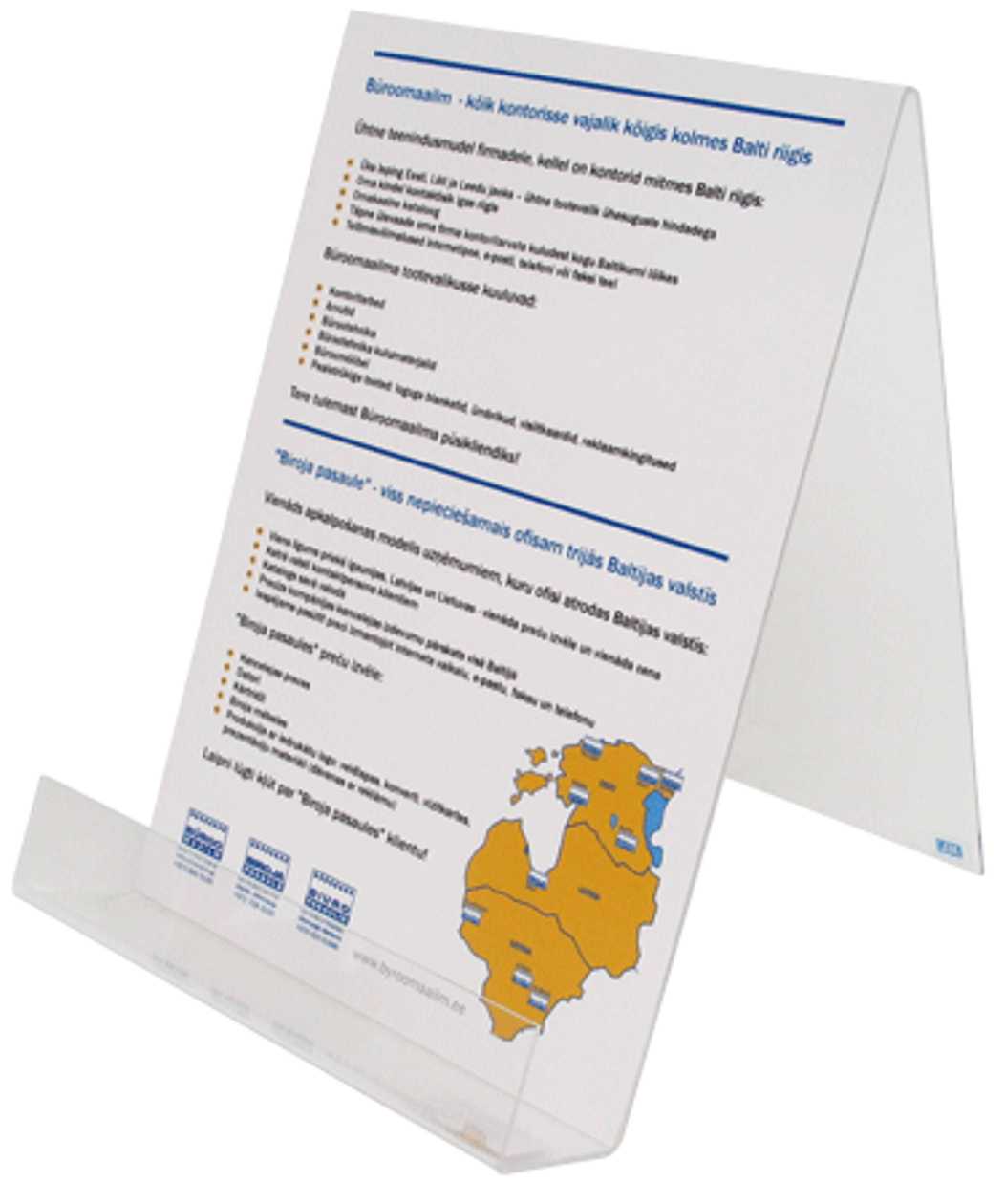 Advertisement/info Stand Bot A4