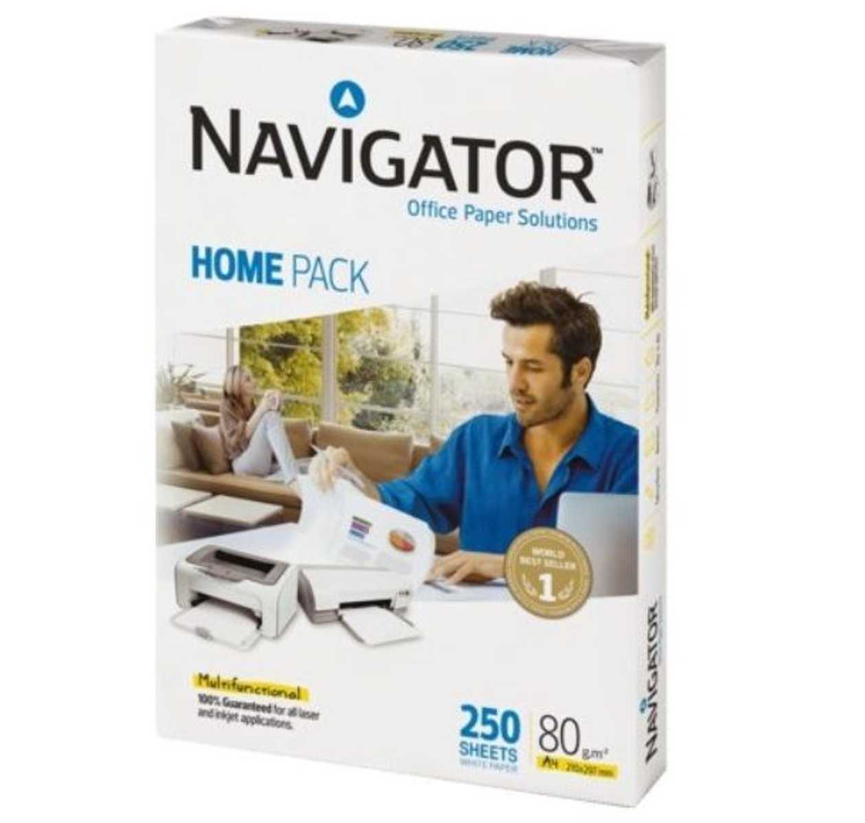 Copy Paper A4 80 g Navigator Home 250 Sheets/p kg. Small Pack