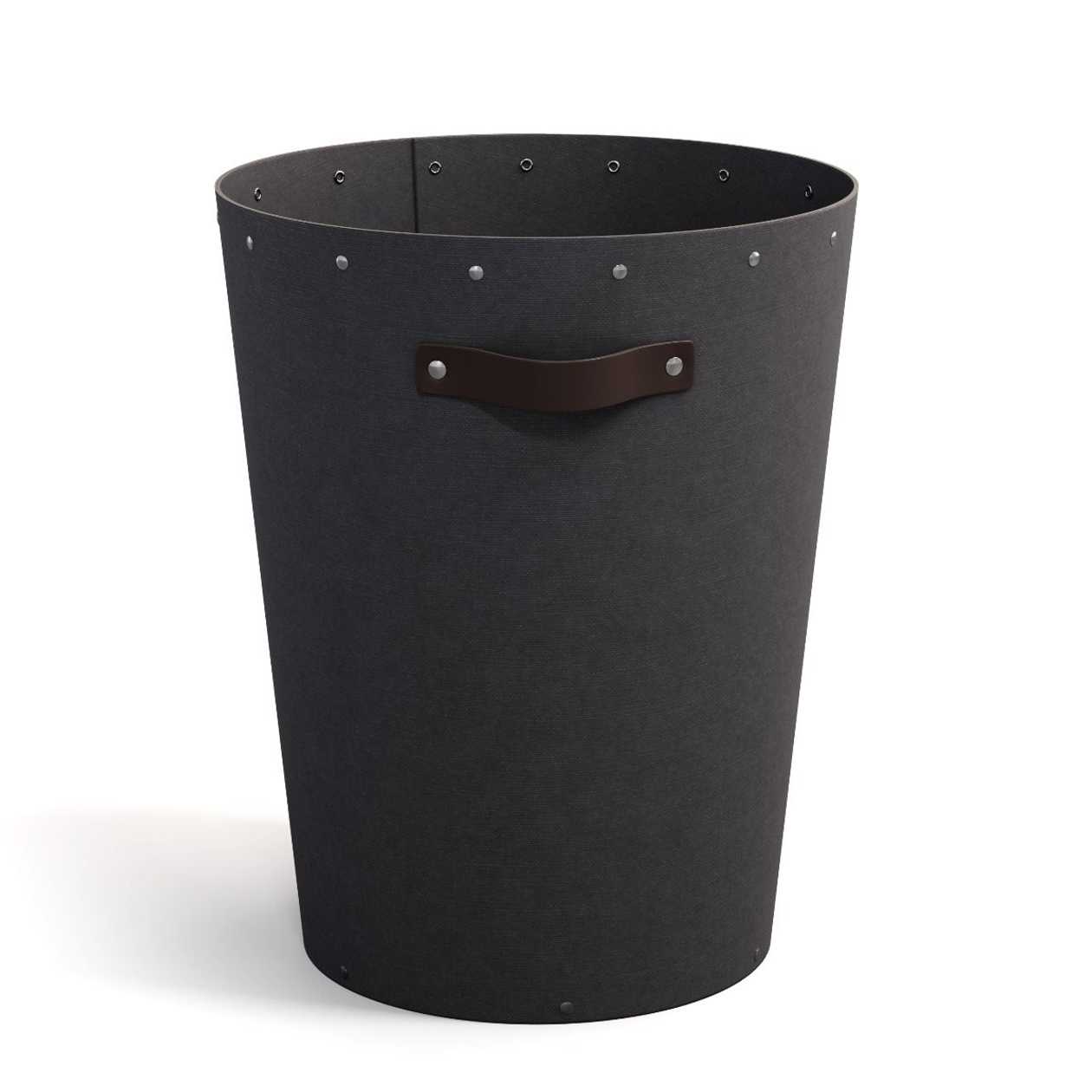 Paper Basket Aries Bigso Box, Canvas Paper Laminate Black C68