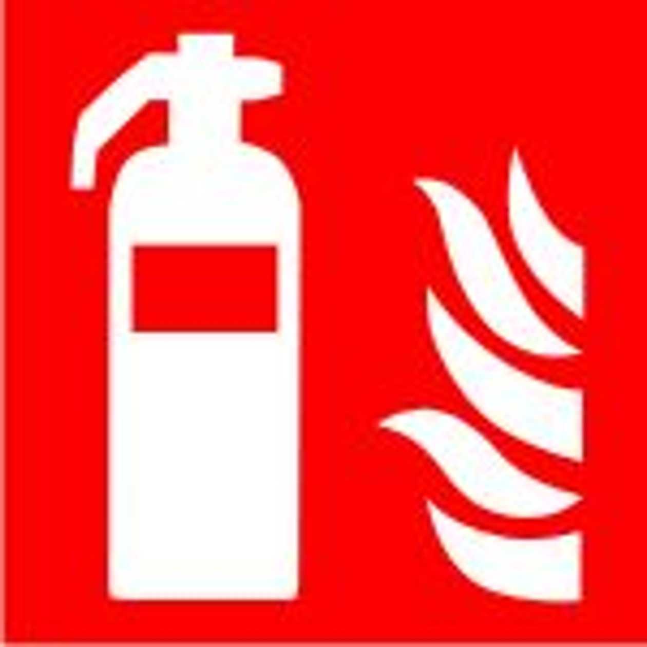 Safety - Label Fire Extinguisher Iso - Sticker 15x15 cm (iso)