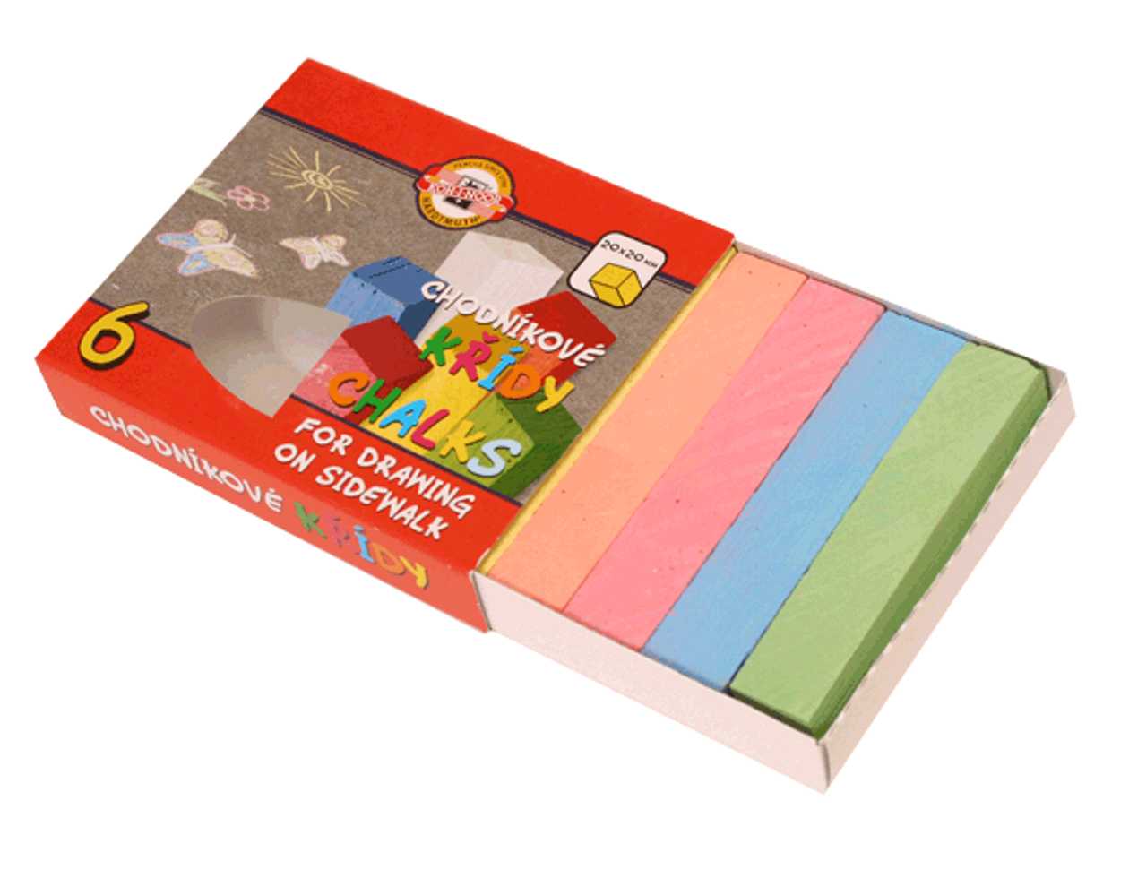 Asphaltic Chalks 6 pcs. In A Box