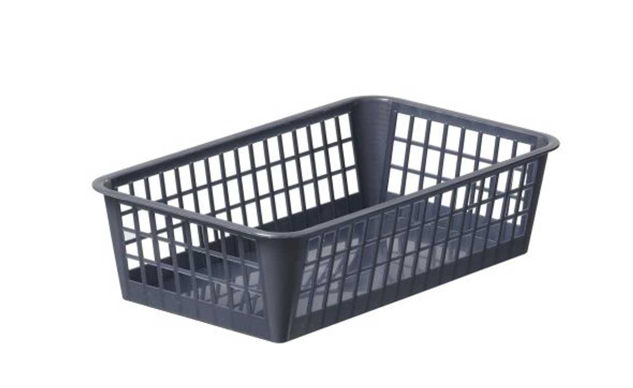 Storage Basket Mini, gray Plastic