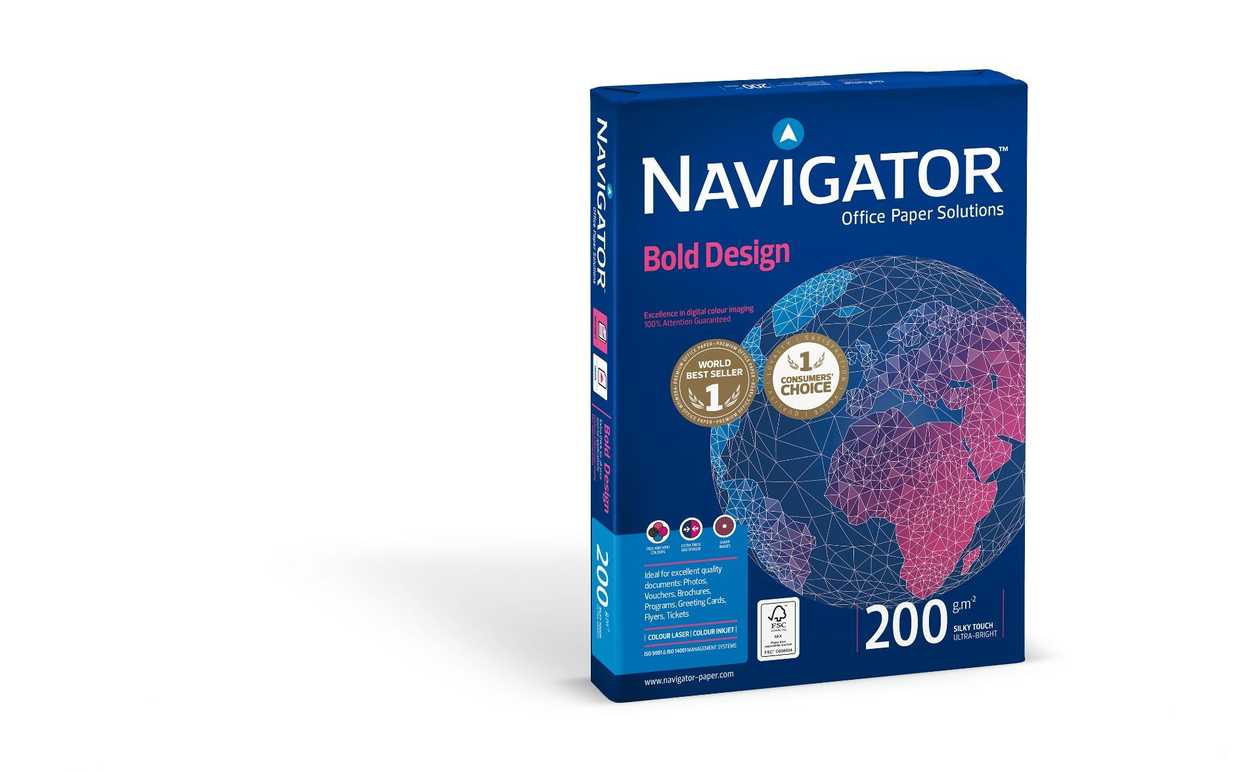 Copy Paper A4 200 g Navigator Bold Design 150 Sheets/p kg.