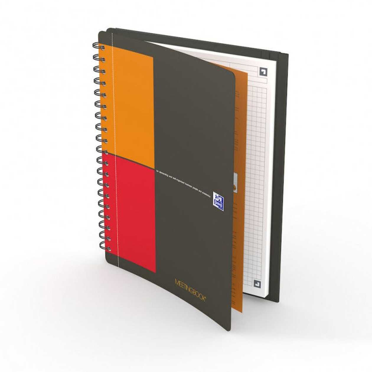 Meeting Folder Oxford International Meeting Book, B5, 80 Pages, Spiral Binding, Square
