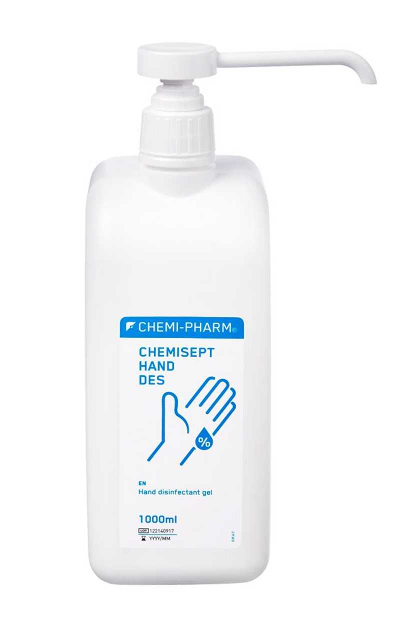 Antiseptic gel For Hands Chemisept Hand Des 1l (pump Bottle)