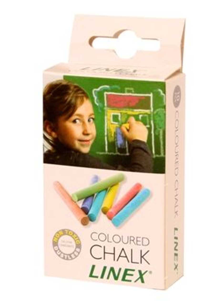 Chalk Linex Round, Colored, 10 pcs.