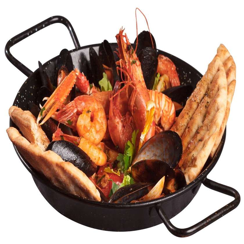 Tigaie Picanta cu Fructe de Mare