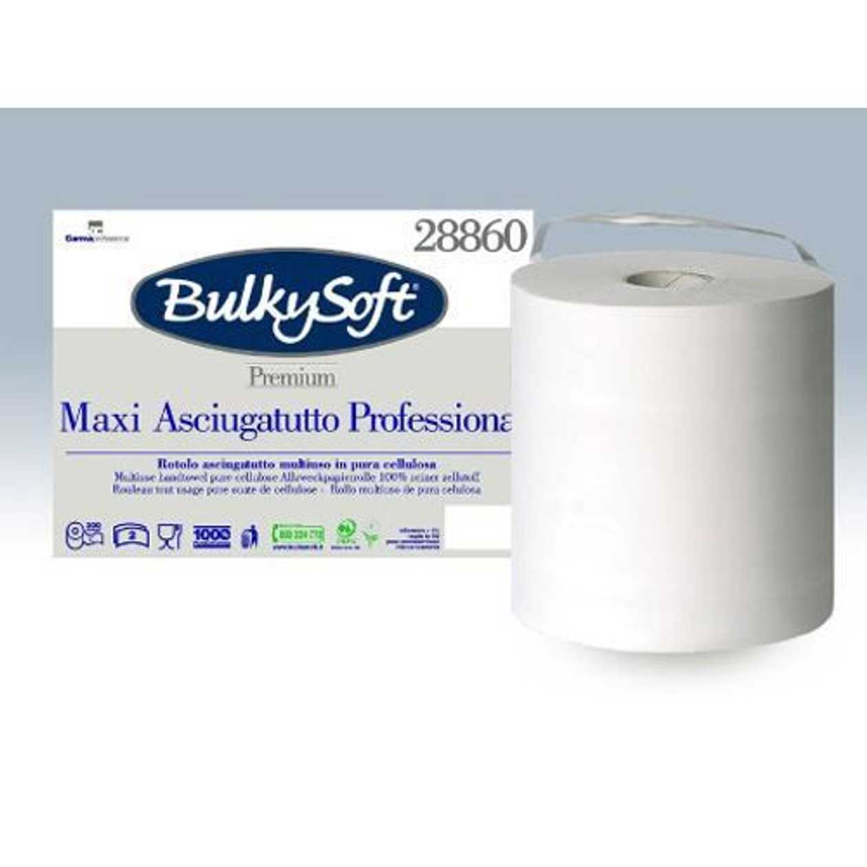Hand Towel Roll Bulkysoft Premium 2-layer, Roll 100 m/500 Sheets