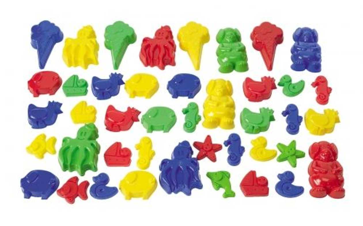 Large Set Of Sand Molds, 48 Pcs, 2+