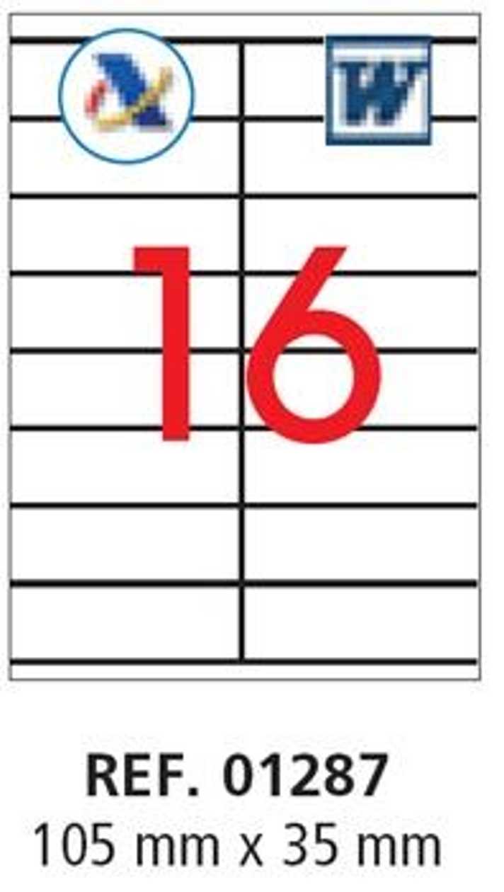 Label Apli 105x35 Ref.1287/3137 100 l/p kg.