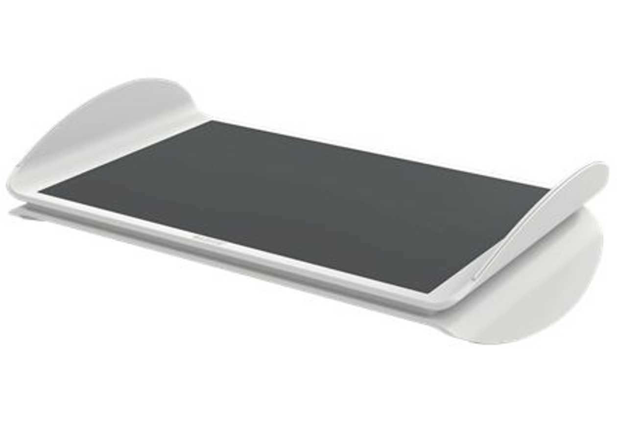 Footrest Leitz Ergo Wow Ergonomic Adjustable Computer Foot Rest Light grey - Helehall