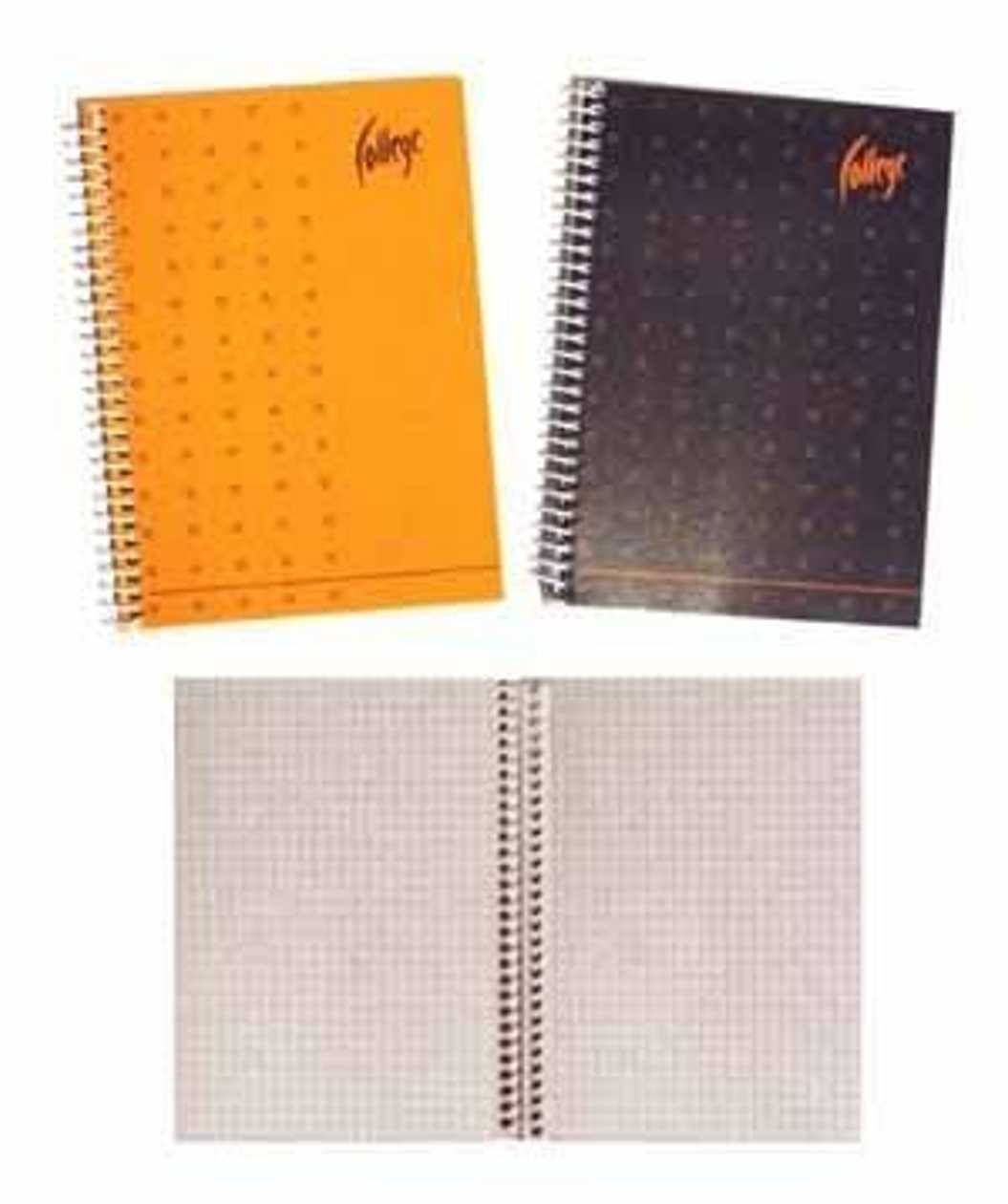 Notebook A6 80 l 5x5 Square On The Long Side of The Spiral Binding, College Supreme, Different Colors