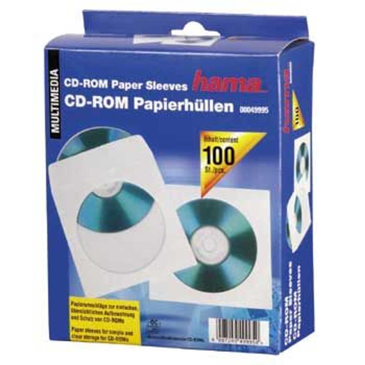 Envelope Cd Envelope Made Of Paper, For One, 100 Envelopes/pk