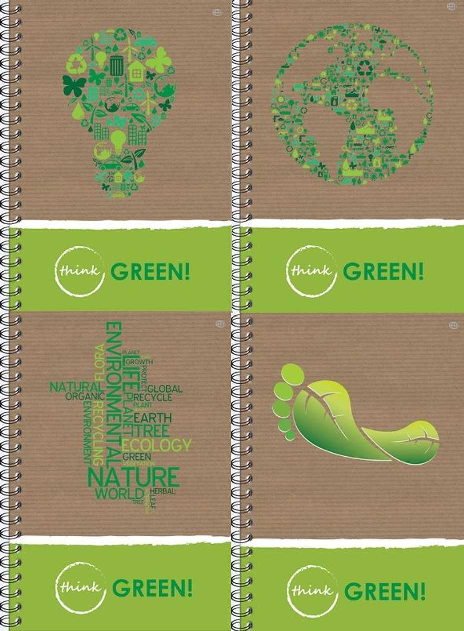 Notebook A6 80 Pages, Spiral Bound, Square, Eco, Interdruk