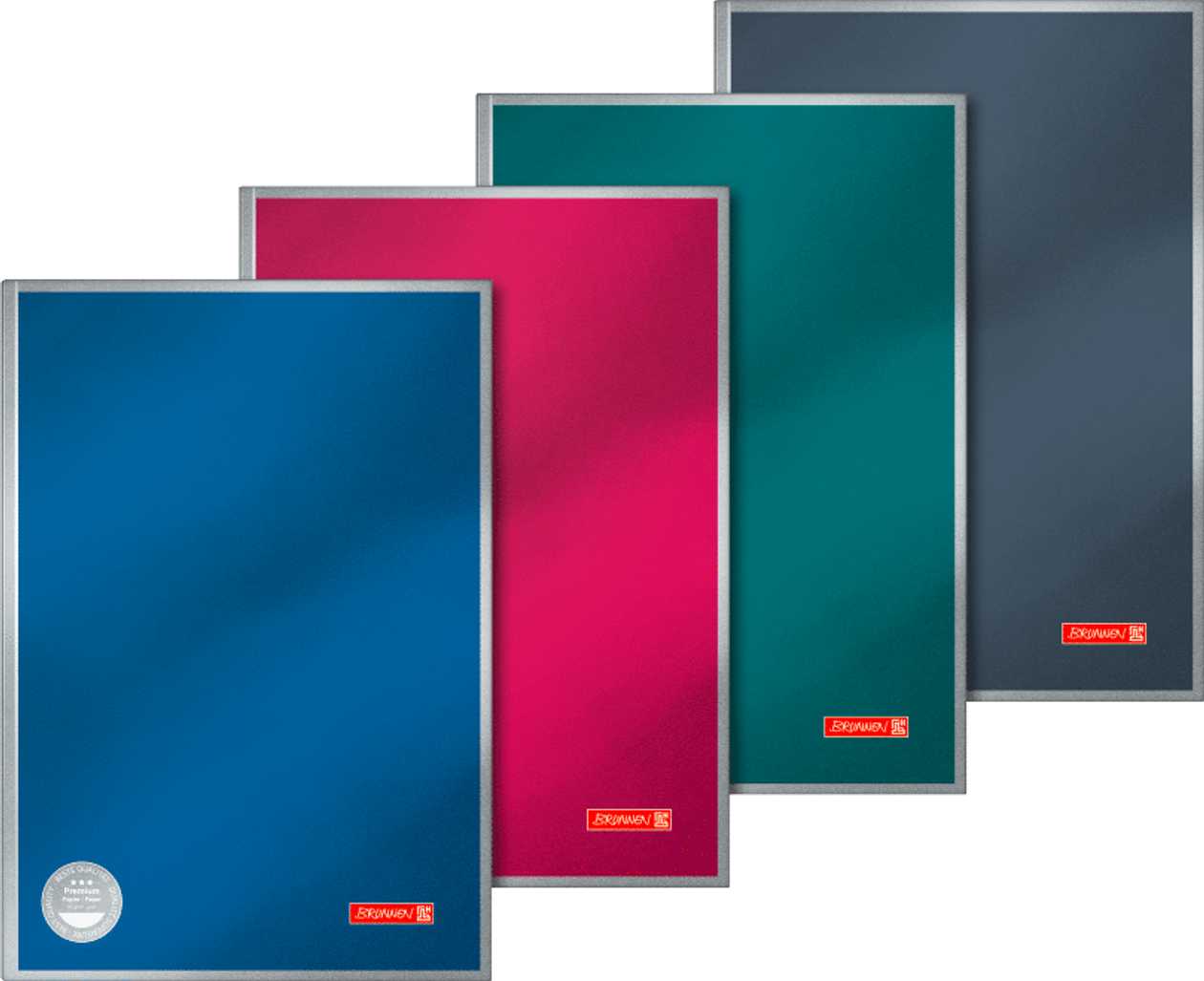 office Book A4 96 l. Lined, Book Binding, Hardcover, Premium Metallic, Brunnen