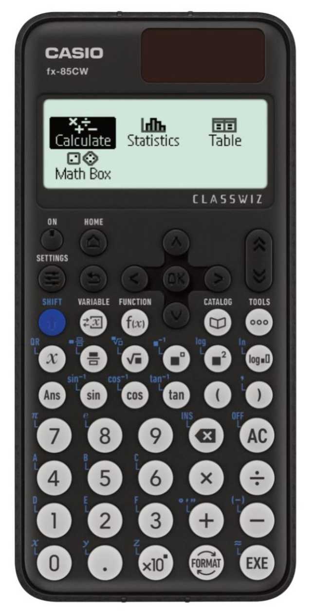 School Calculator Casio Fx-85Cw Classwiz - Natural Multiscreen Matrix Display, 274 Functions, Lr44 Battery And Solar Battery.