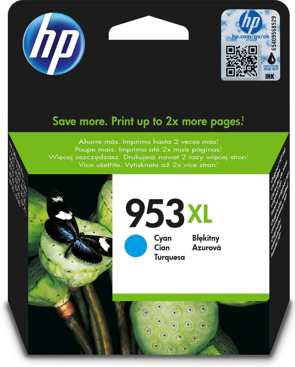 Tint Hp F6u16ae Hp 953xl 20 Ml Cyan 1600 Pg Oj Pro 7720,7730,7740 8210,8218 8710,8715,8718,8719,8720,8725,8730,8740,8745
