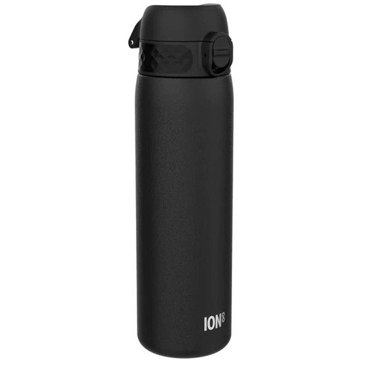 Stainless Steel Water Bottle Ion8, 600 ml / (20 Oz), Black