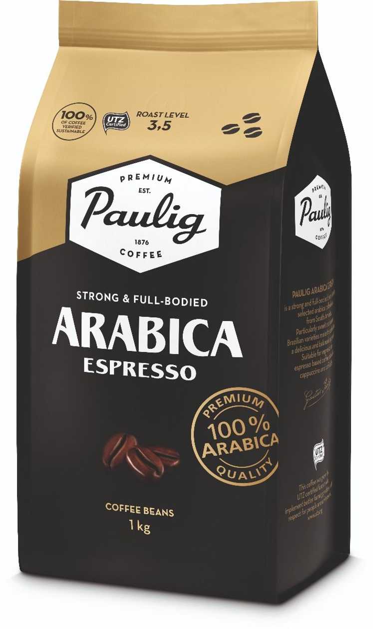 Coffee grounds Paulig Arabica Espresso 1 Kg
