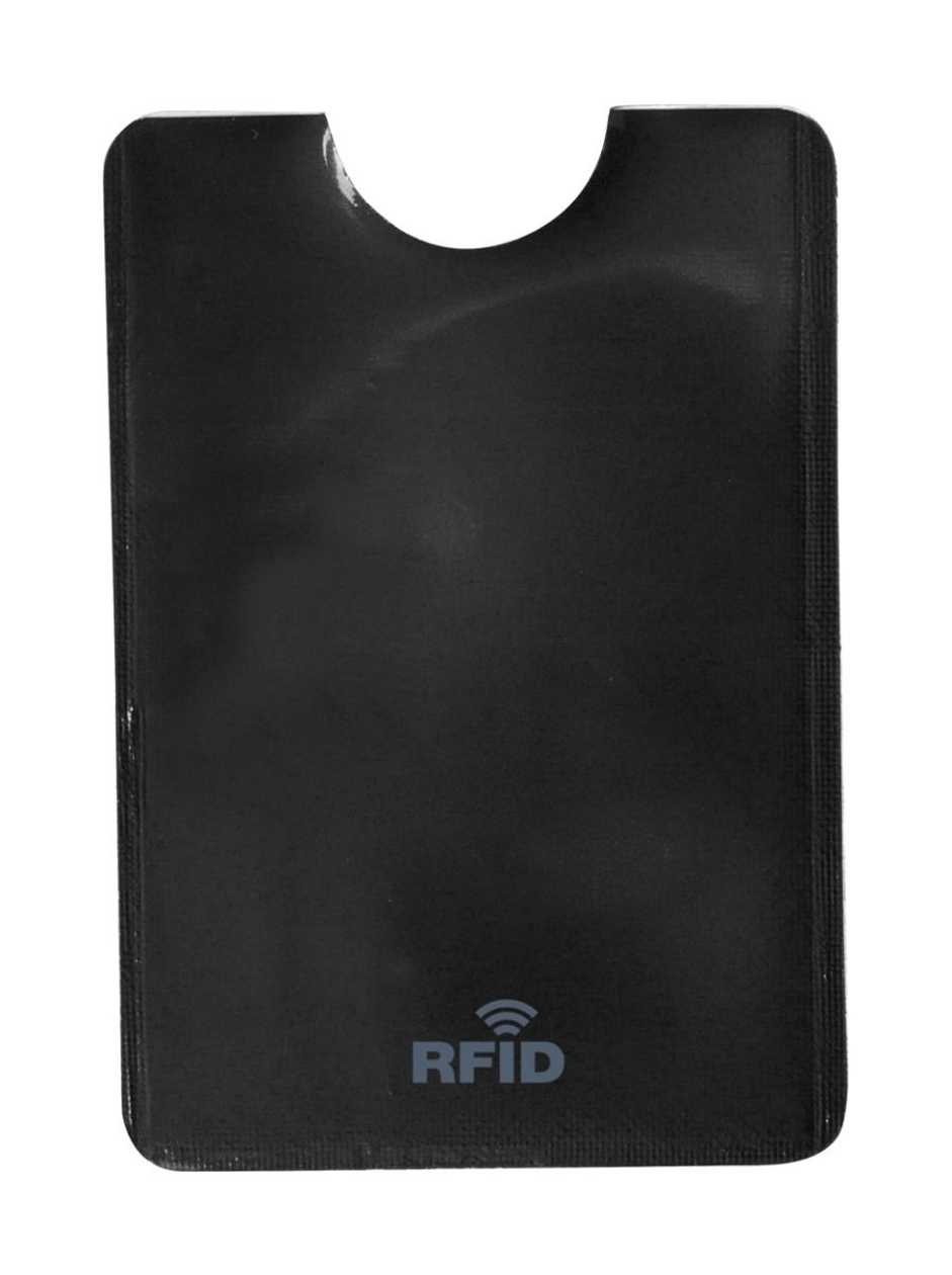 Credit Card Pocket Adhesive Recol, 62X90 mm, with Scan Protection, Black