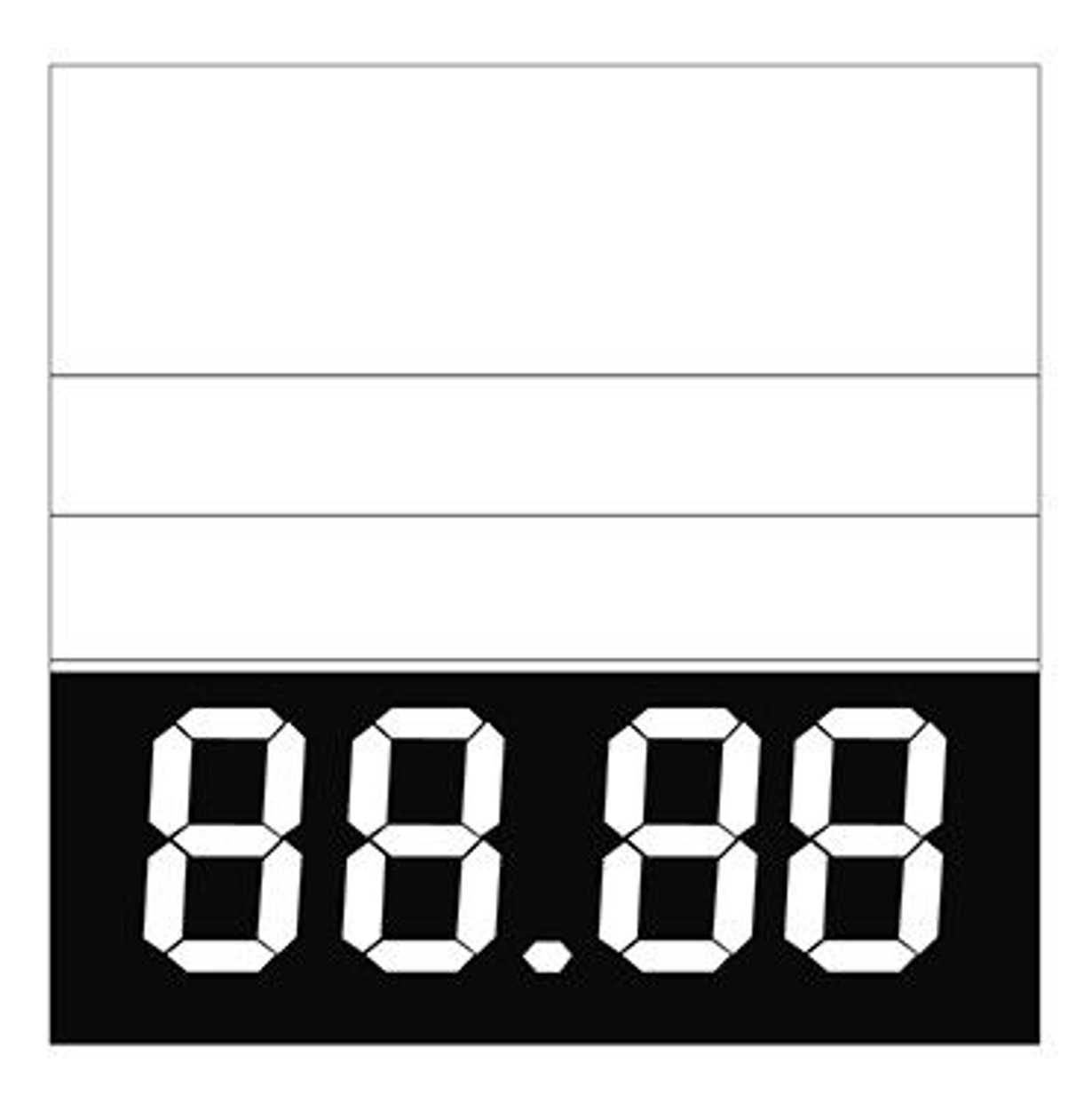 Two-digit Price Tag, White On A Black Bac kground, 100 pcs. In The Package
