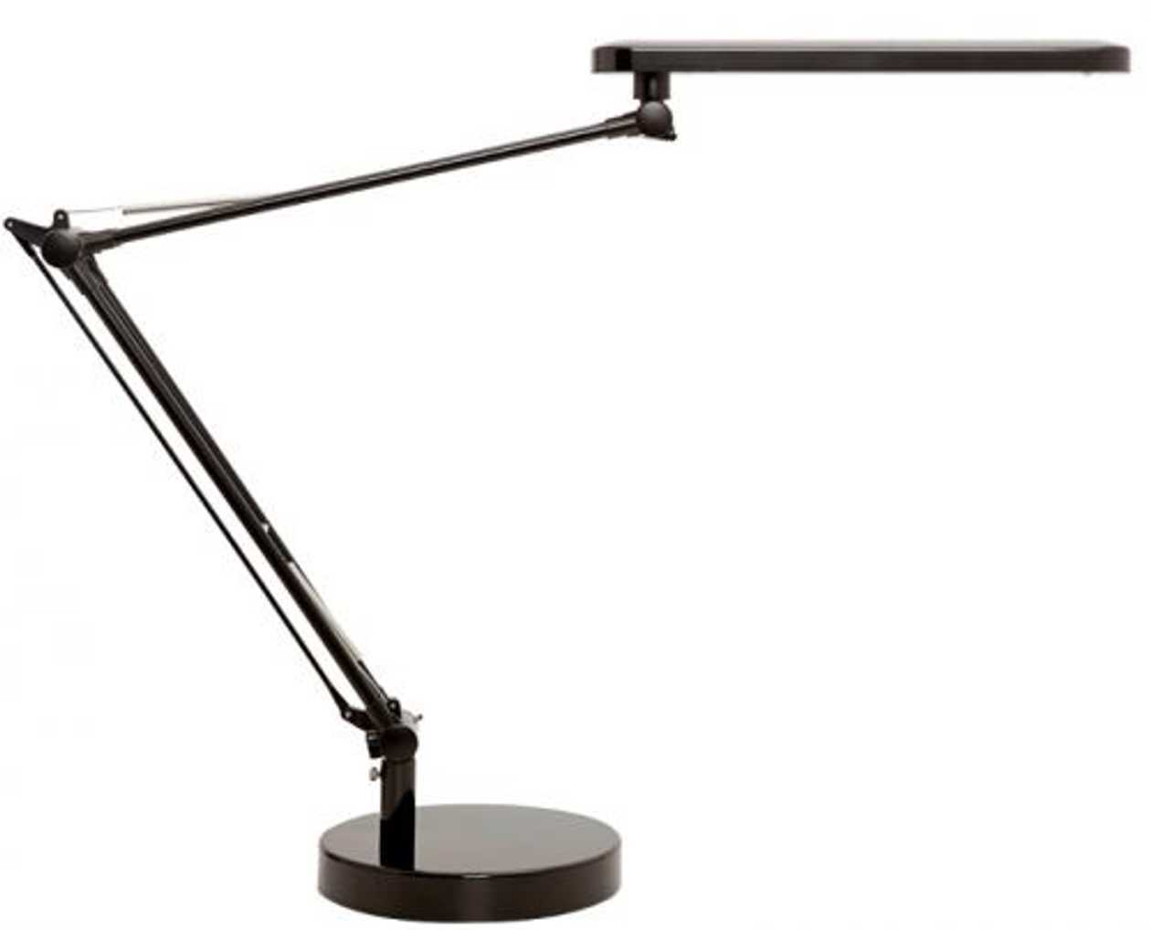 Unilux Mamboled Lamp, Integrated Led Lamp 5.6w, 3500k, 456lm /base+clamp, Black