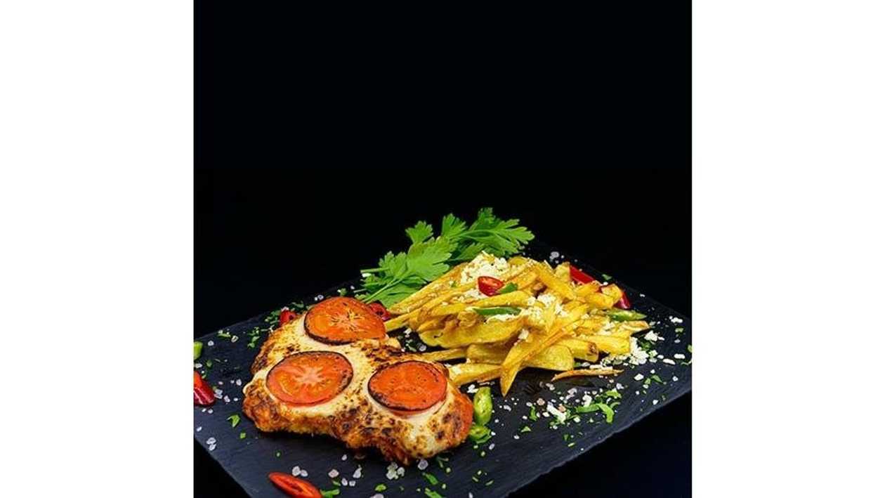 Pollo Parmigiano with Fresh French Fries