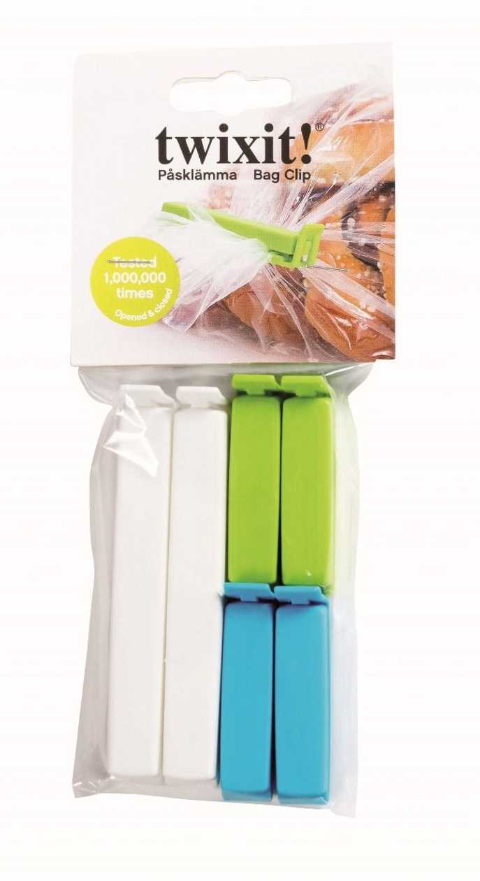 Plastic Bag Seal Twixit Bag Clip 6 pcs./Pk