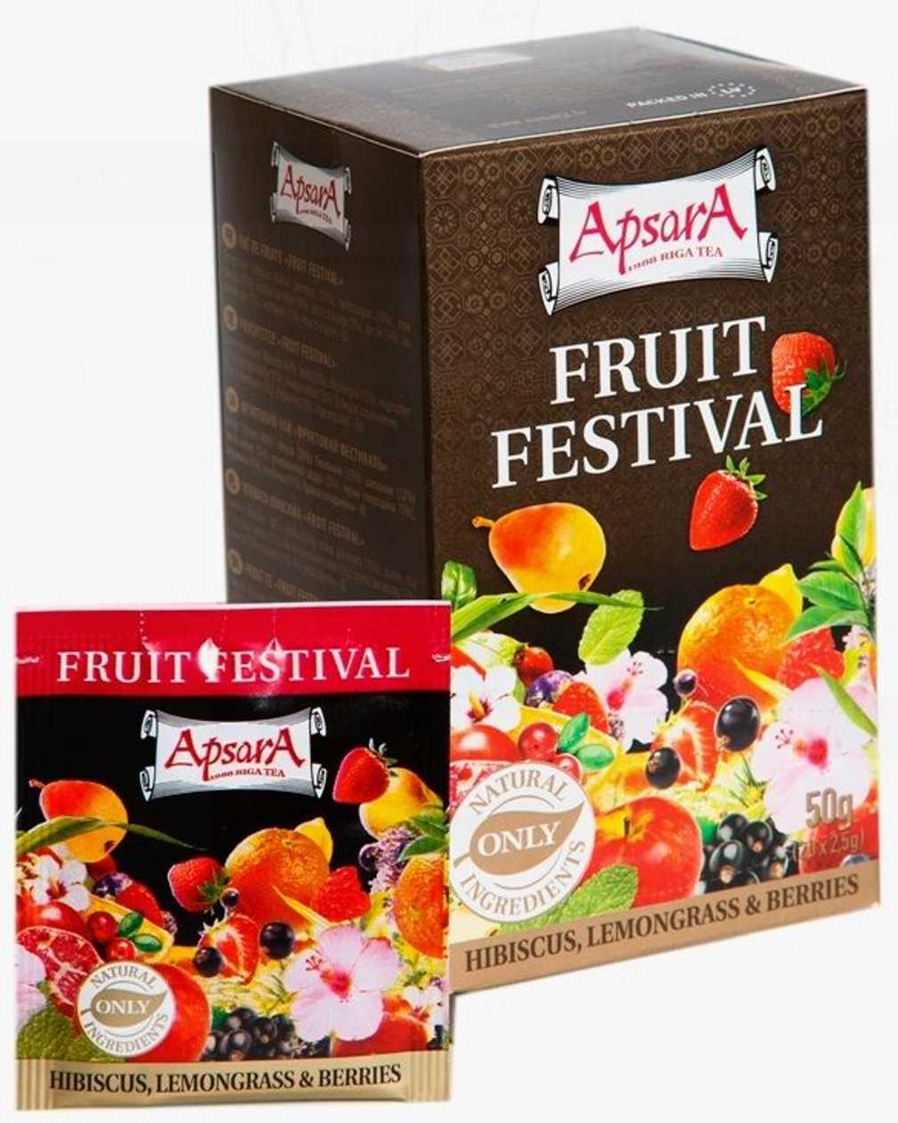 Tea Apsara Fruit Festival 2.5 g*20 pcs./p kg.
