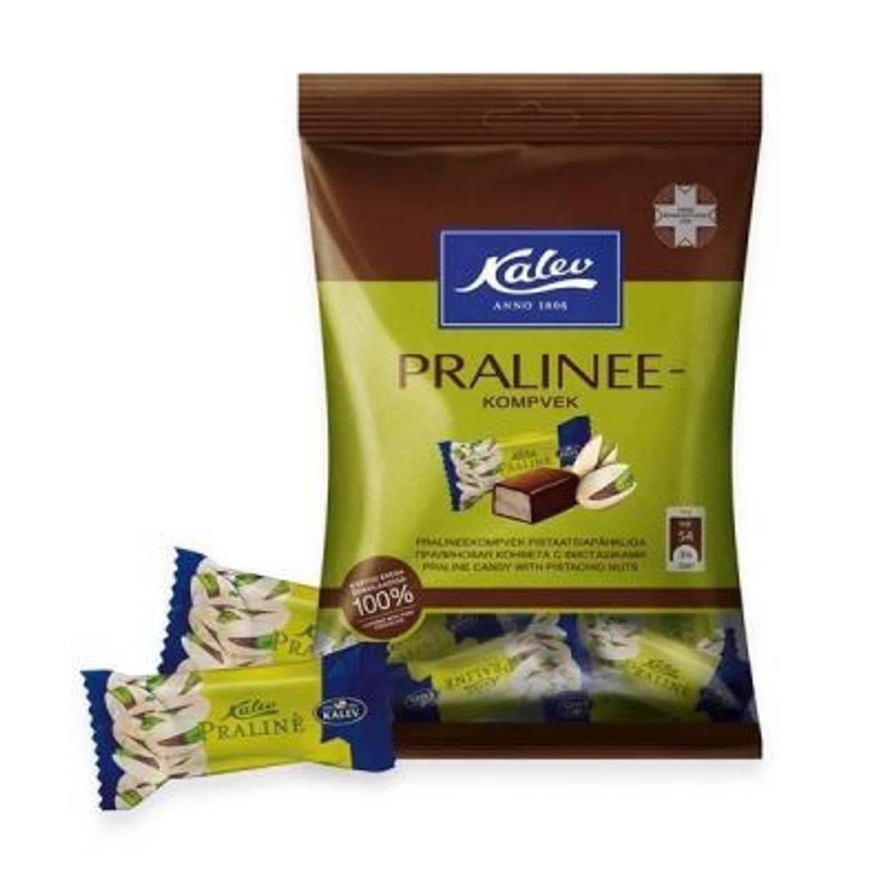 Komvek Praline with Pistachios 175 g, Kalev