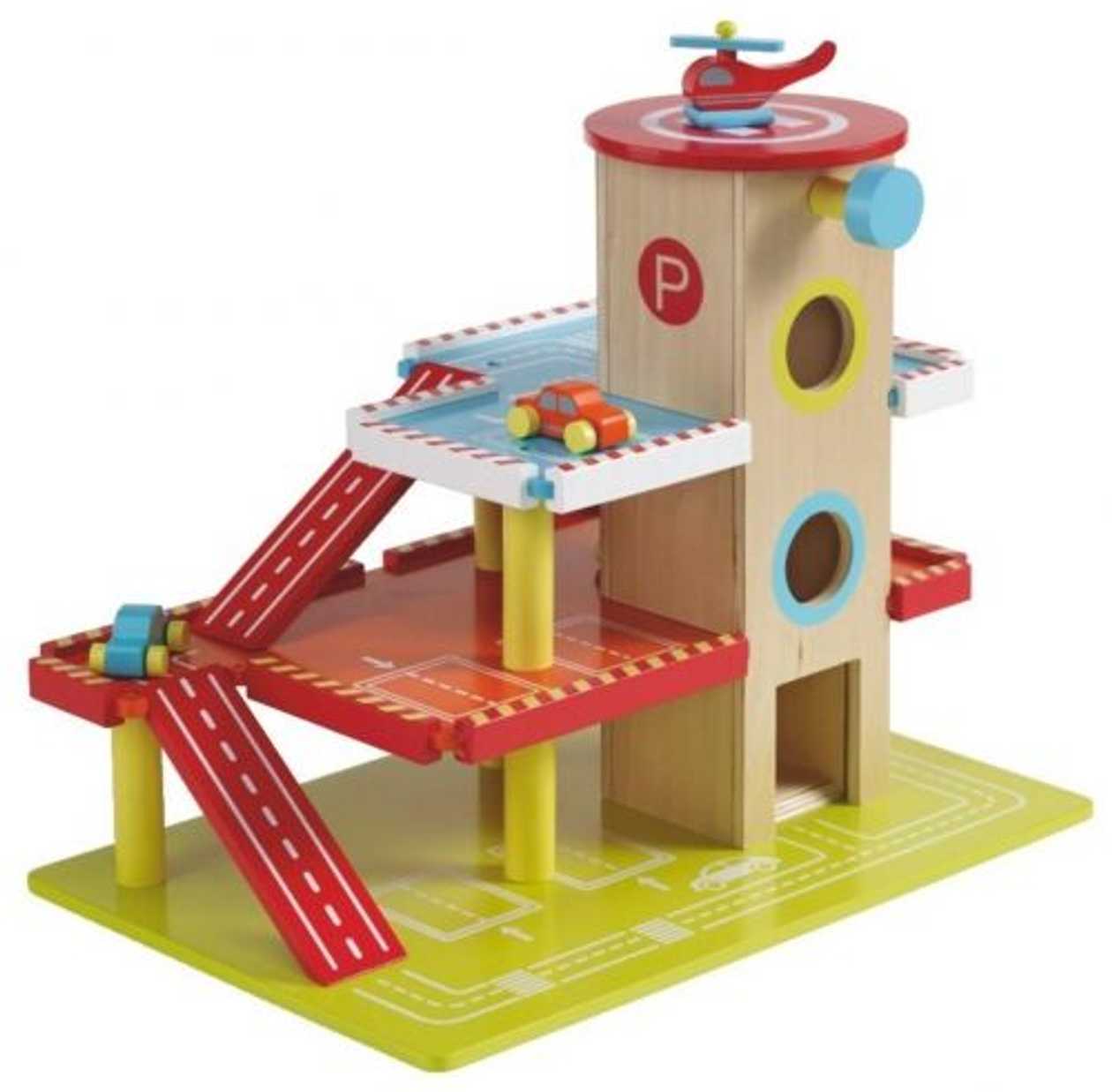 Parking House, Wooden, 45 x 29 x 36 cm, 3+
