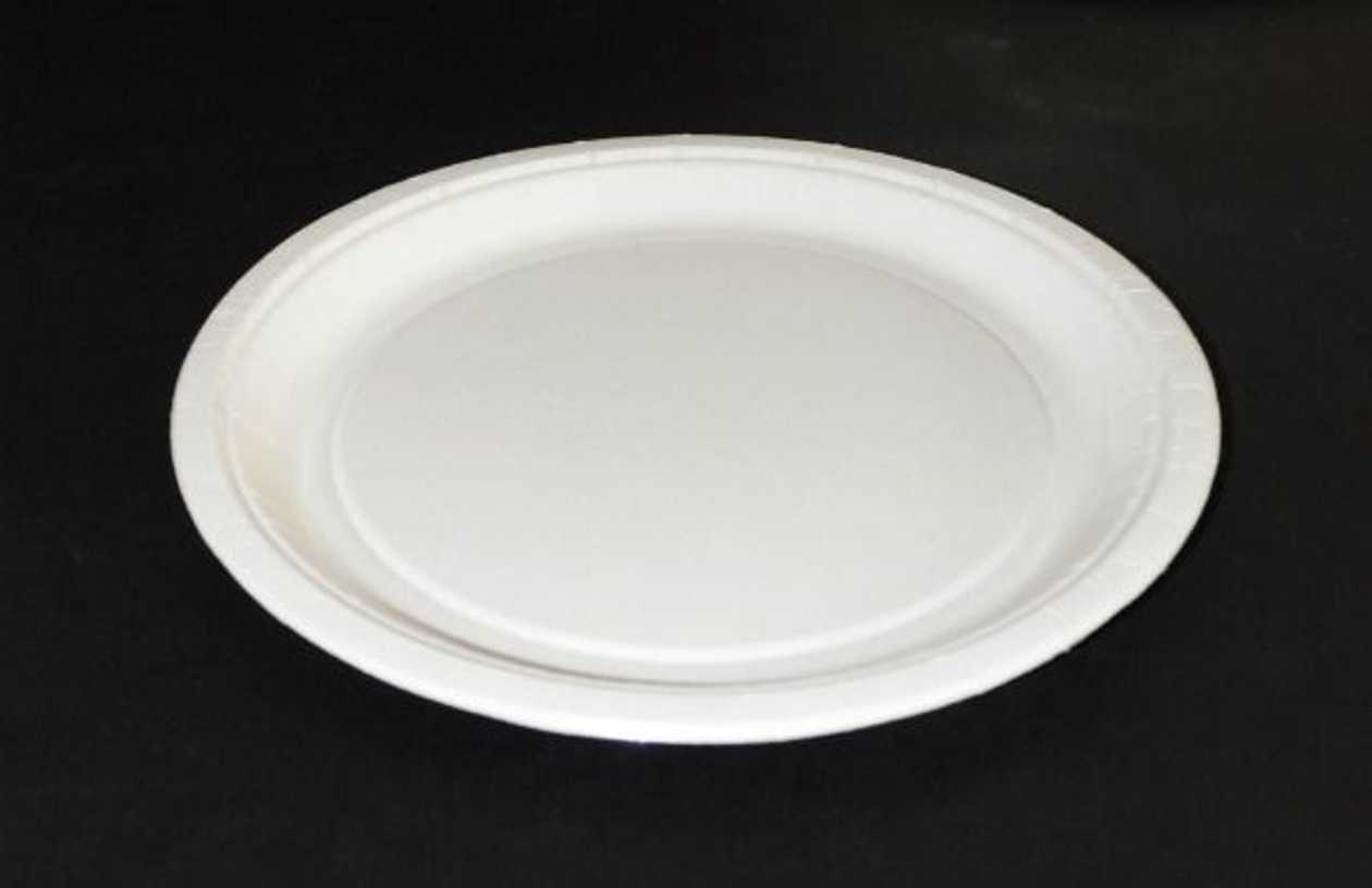 Cardboard Plate 23 cm White, 25 pcs./p kg.