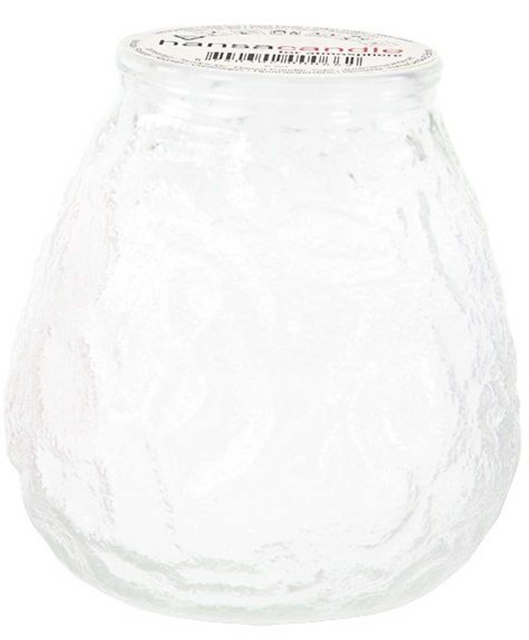 Candle Venetian White glass 40-50h