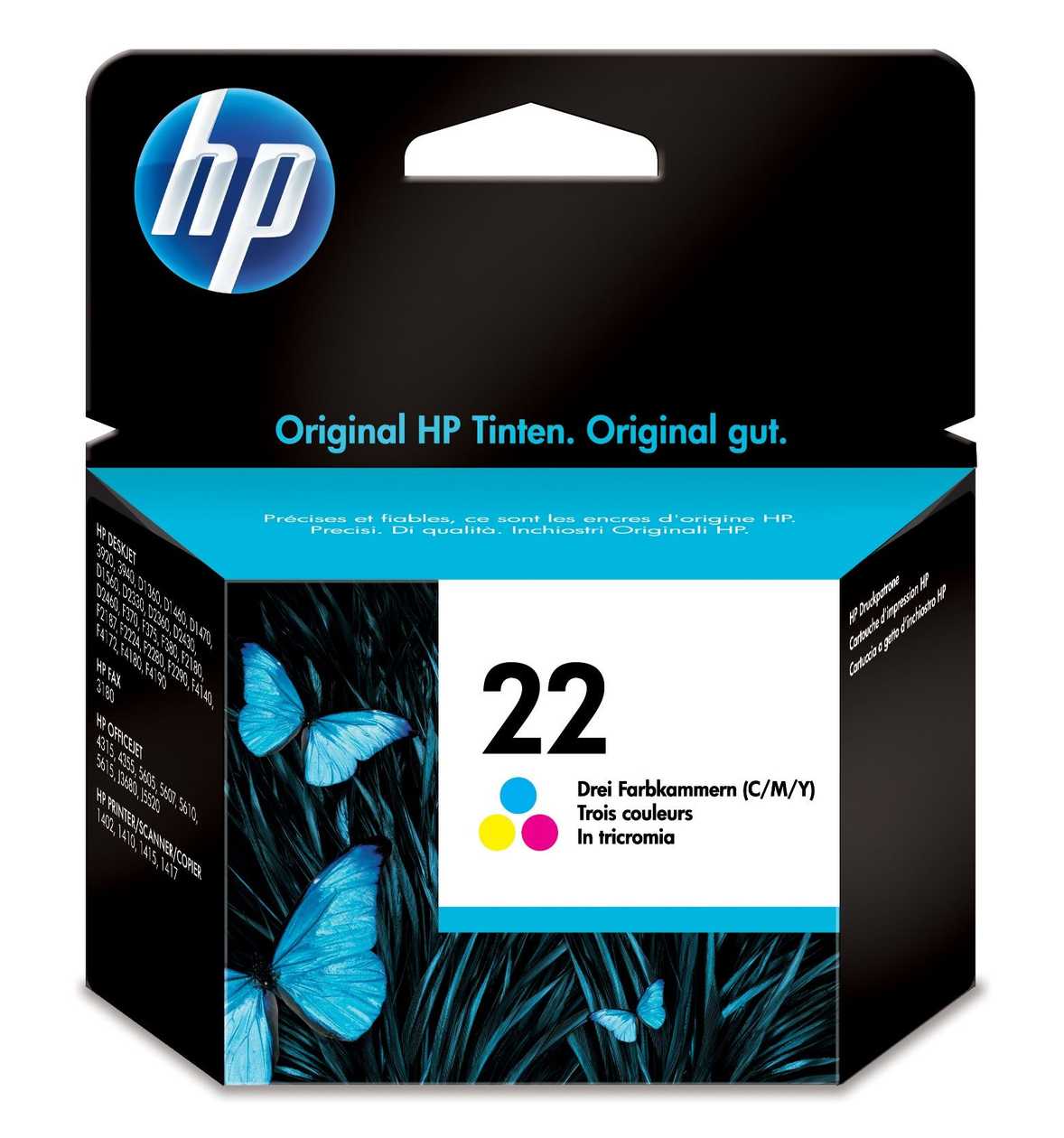 Tint Hp C9352a No.22 Värvi 5 Ml 165 Lk@5% Deskjet D1560/d2360/d2460/f325/f2180/f2280/f4180, Officejet 4315/j3680, Fax 3180, Psc 1410