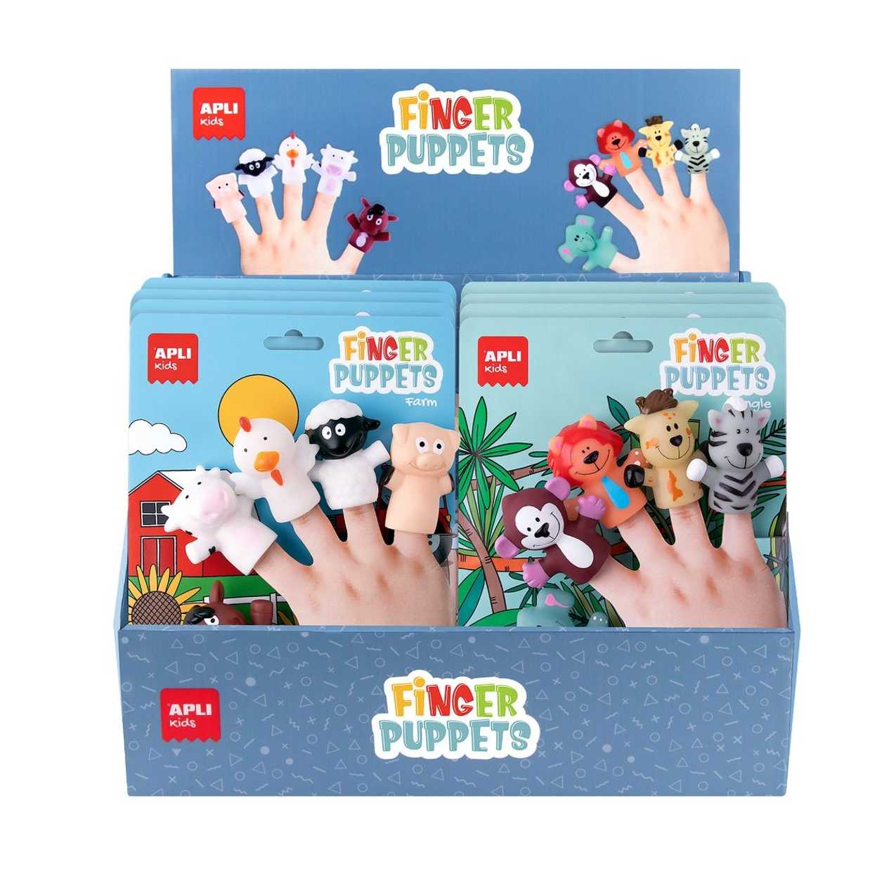 Finger Puppets Animals, 5 Pcs, Apli
