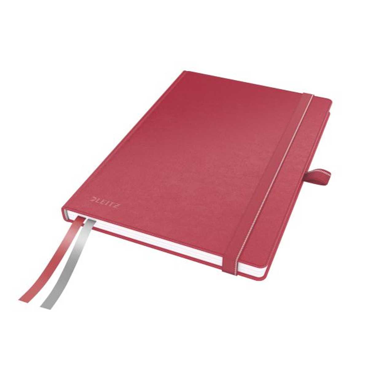 Folder Leitz Complete A5 Square, 80 Pages, Leatherette, Red