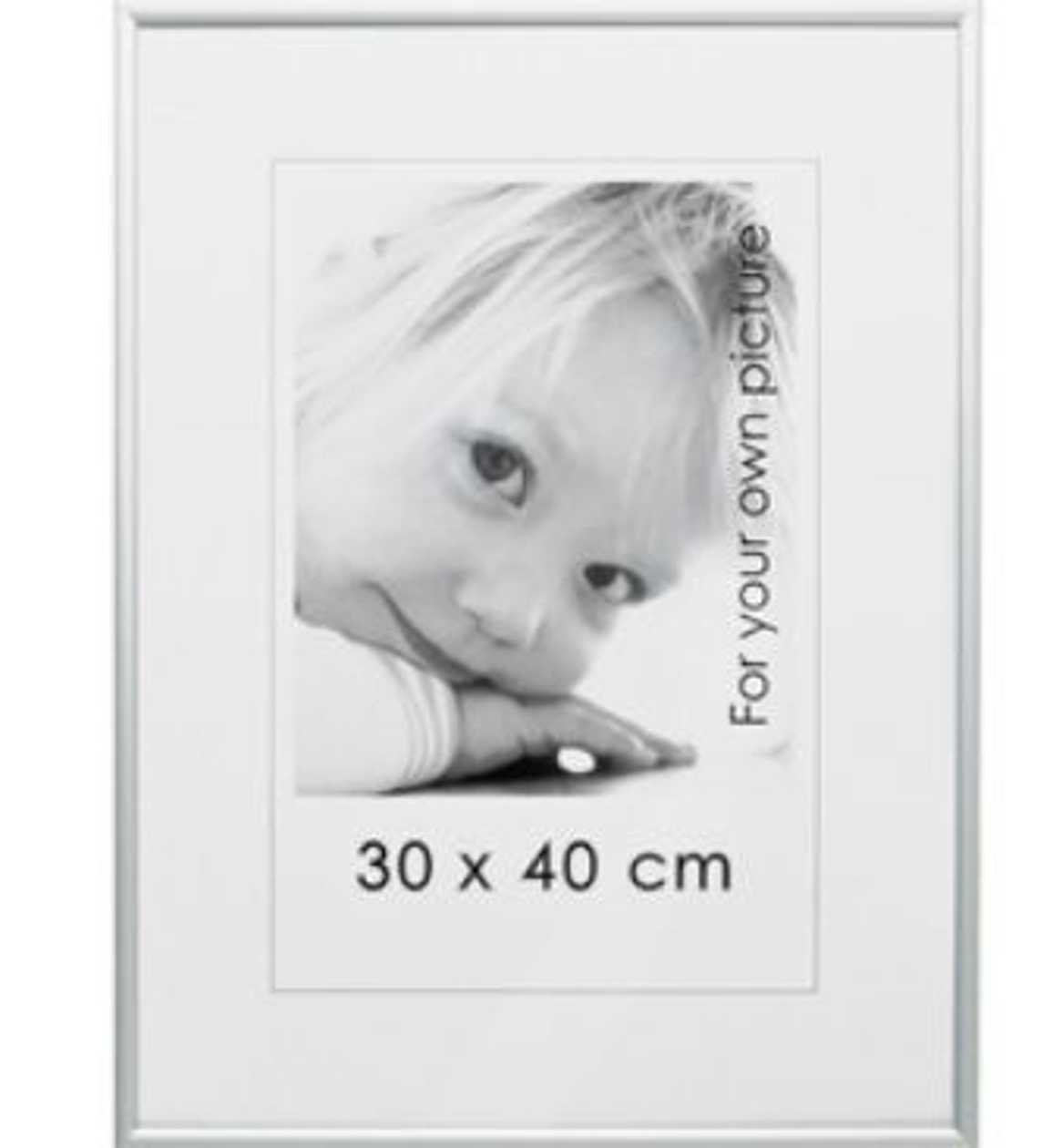 Picture Frame Alu Matt 30x40, Silver