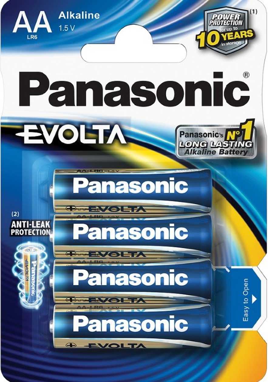 Batteries Panasonic Evolta Aa Lr6, 4 Batteries