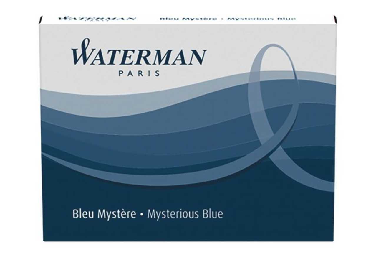 Ink Bottle Waterman Standard/long Blue-black, 8 pcs./p kg.